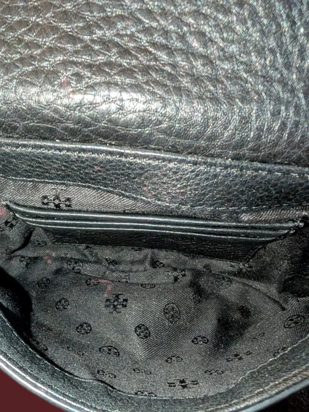 Tory Burch Mini Britten Black Leather Gold Hardware Crossbody 20cm X 2cm X 14cm